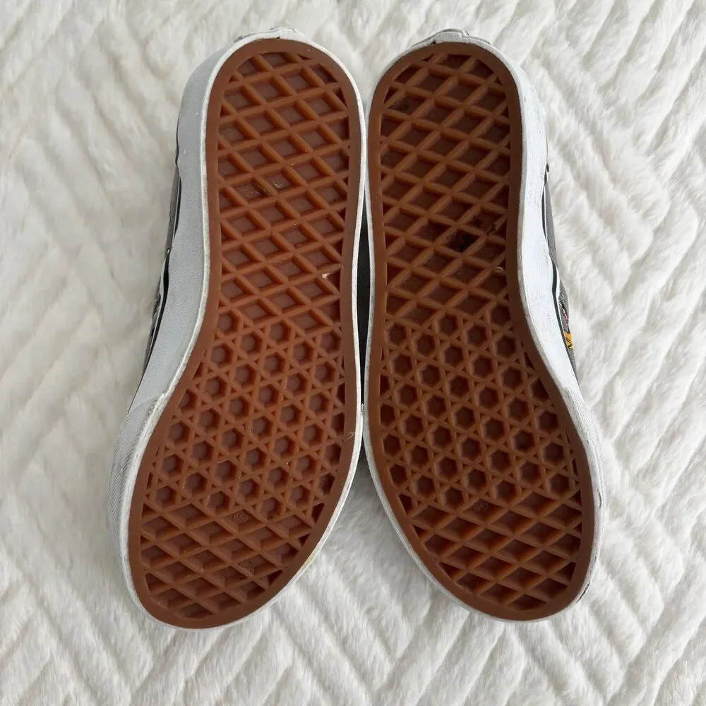 Vans Kids Gray Mickey Mouse Slip-On Sneakers - Picture 6 of 9